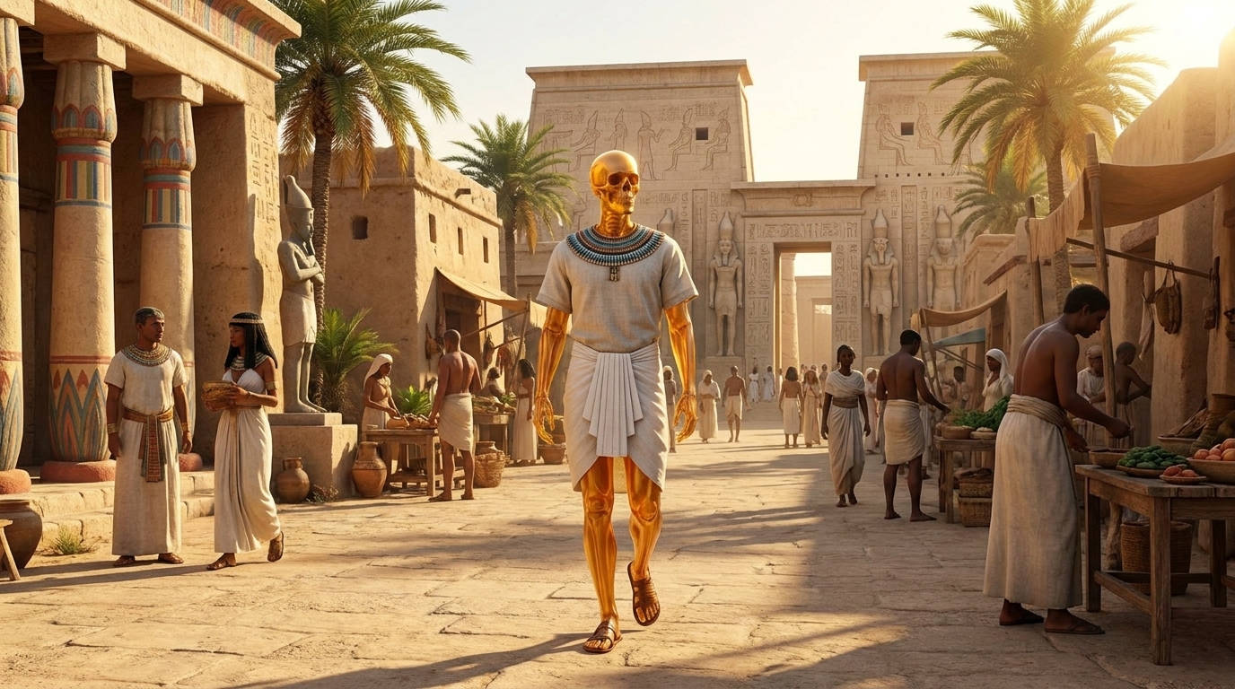 Ancient Egypt, Ramses II, TEMPLE · KARNAK, noon